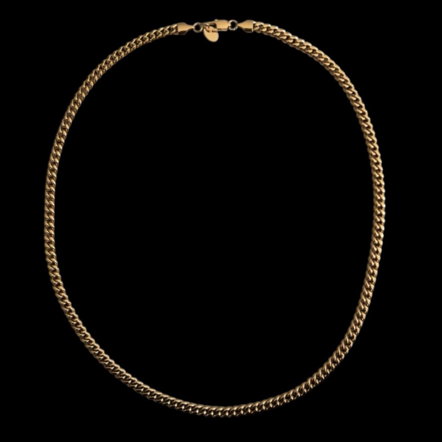 Pansarlänk halsband guld 5mm