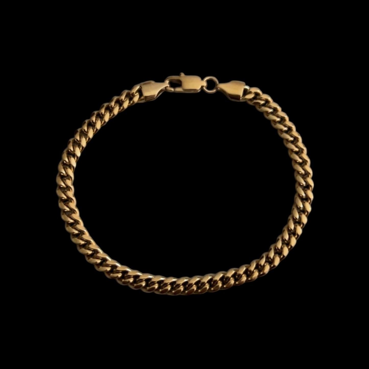 Pansarlänk armband guld 5mm