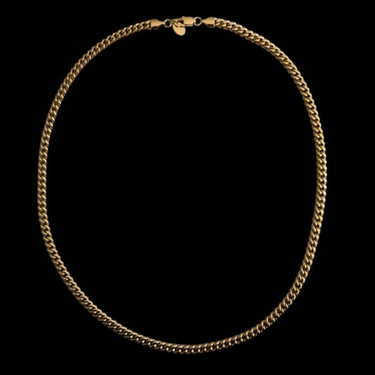 Pansarlänk halsband guld 5mm