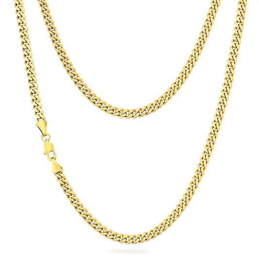 PANSARLÄNK HALSBAND OCH ARMBAND GULD 5MM (VÄLJ LÄNGD)