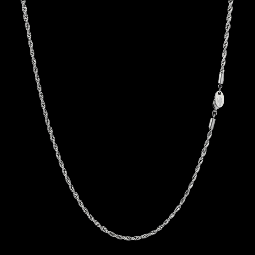 CORDELL HALSBAND OCH ARMBAND SILVER 3MM (VÄLJ LÄNGD)