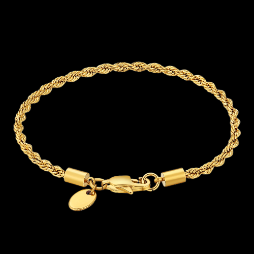 CORDELL HALSBAND OCH ARMBAND GULD 3MM (VÄLJ LÄNGD)